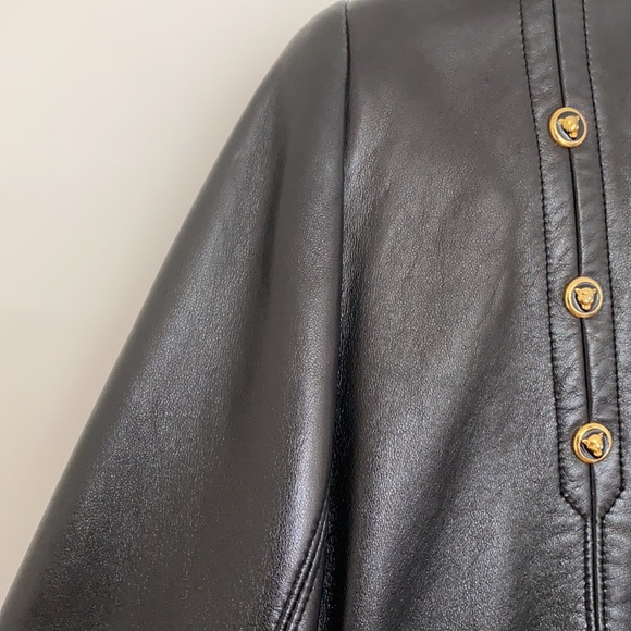 Escada Vintage Leather Blazer - 38 - Picture 13 of 14